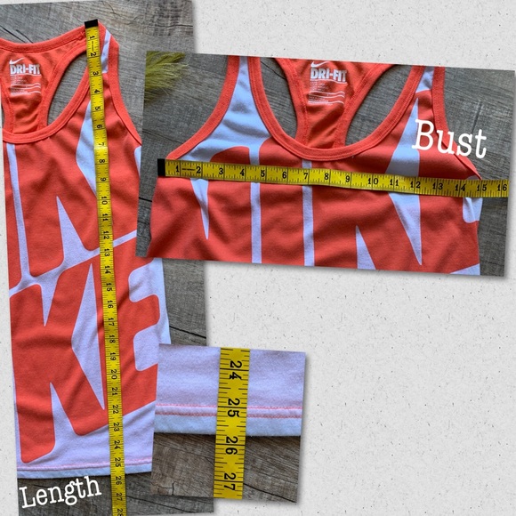 Nike Orange Razor Back Tank - Picture 8 of 8